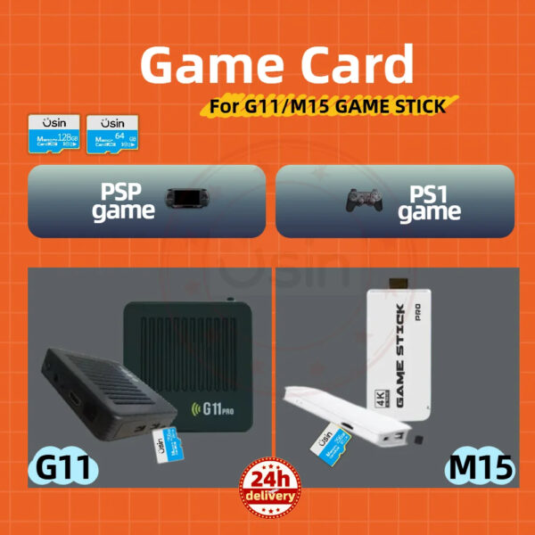 Game Card For M15 G11 TV Game Stick Video box Games Console Capable of PSP PS1 Sport Gaming