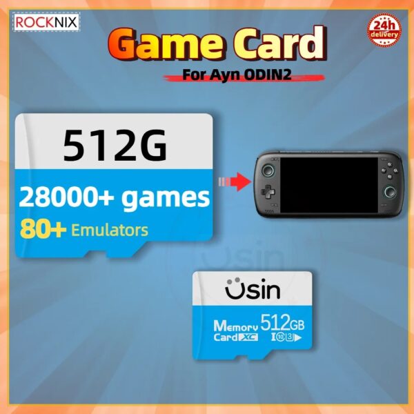 TF Game Card For Ayn ODIN2 ODIN 2 Retro Games Portable Handheld Gaming Cards Plug&play Memory ROCKNIX Linux H-SPEED 1TB 512G