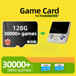 Game TF Card For Powkiddy V10 Plug&play Pre-install Retro Games PSP PS1 Memory Handheld Gaming SD Card 256G 60000+ 128G 30000+
