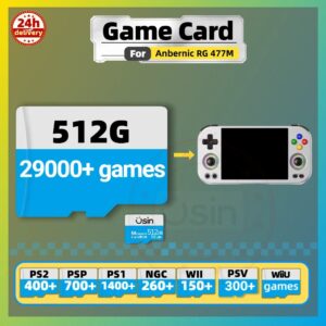 Game SD Card For Anbernic RG477M RG 477M Gaming Console Memory TF Retro Games Portable Handheld Gaming Plug&play 1TB 512G 256G