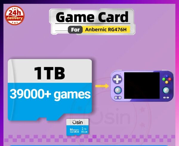 Game SD Card For Anbernic RG476H Retro Games PSP PS1 Memory TF Gaming Console Portable Handheld Plug&play 1TB 512G 256G 128G